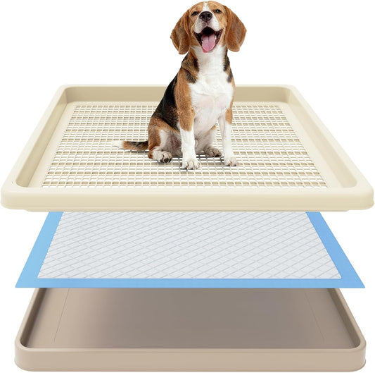 Dog Potty Tray Fits 22 X 22 in Pee Pad, Potty Training for Puppy Pad Holder